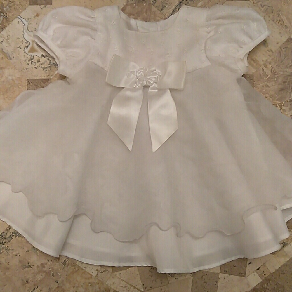 White baby dress